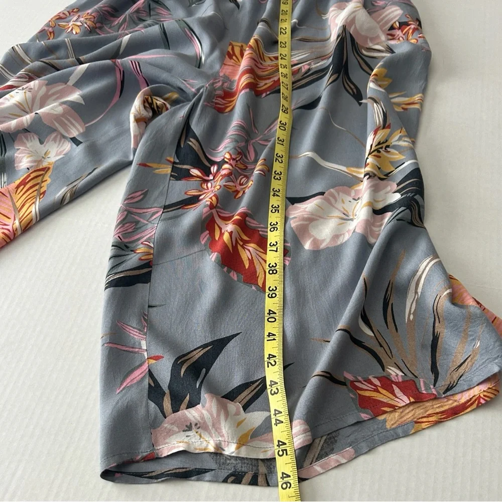 Patrons of Peace Gray Floral Maxi jumpsuit - Picture 7 of 9